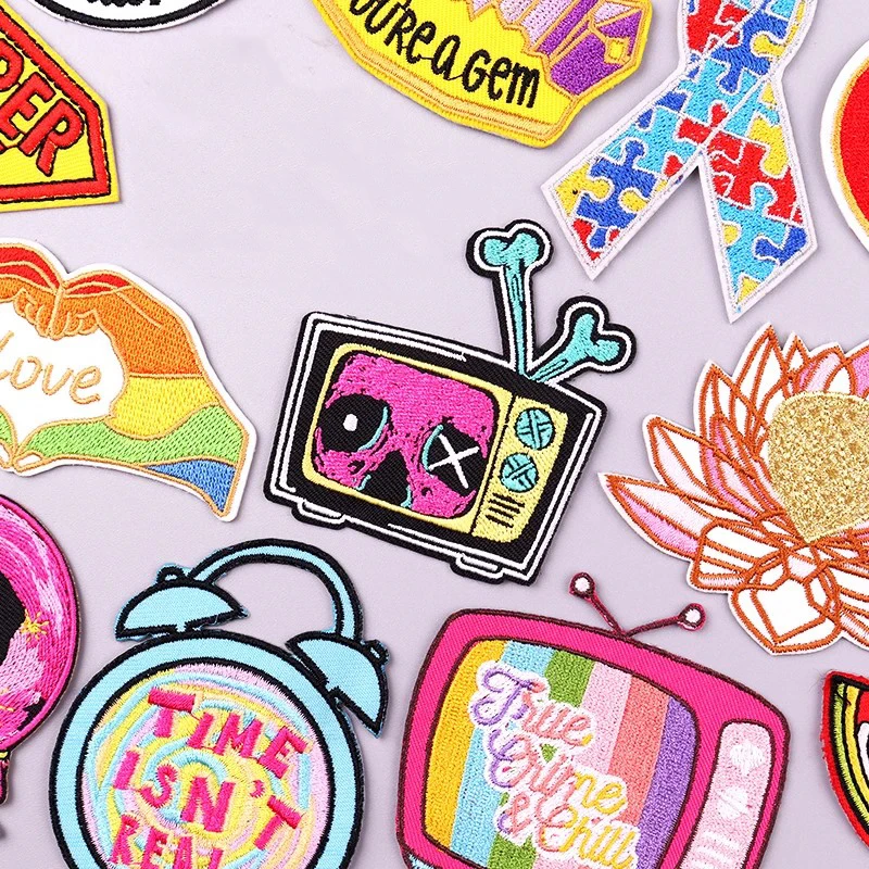 ТВ-набор нашивка для будильника железные нашивки с вышивкой одежды термоклеевые