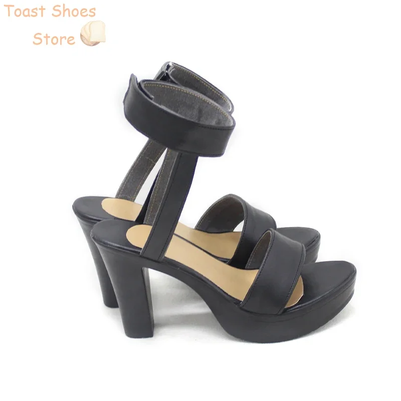 Mashiro Обувь для косплея Vtuber из искусственной кожи Хэллоуин Карнавальные ботинки