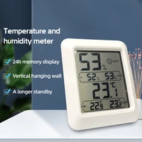 digital lcd wall mounted thermometer hygrometer wireless electronic temperature humidity monitor sensor weather gauge for home