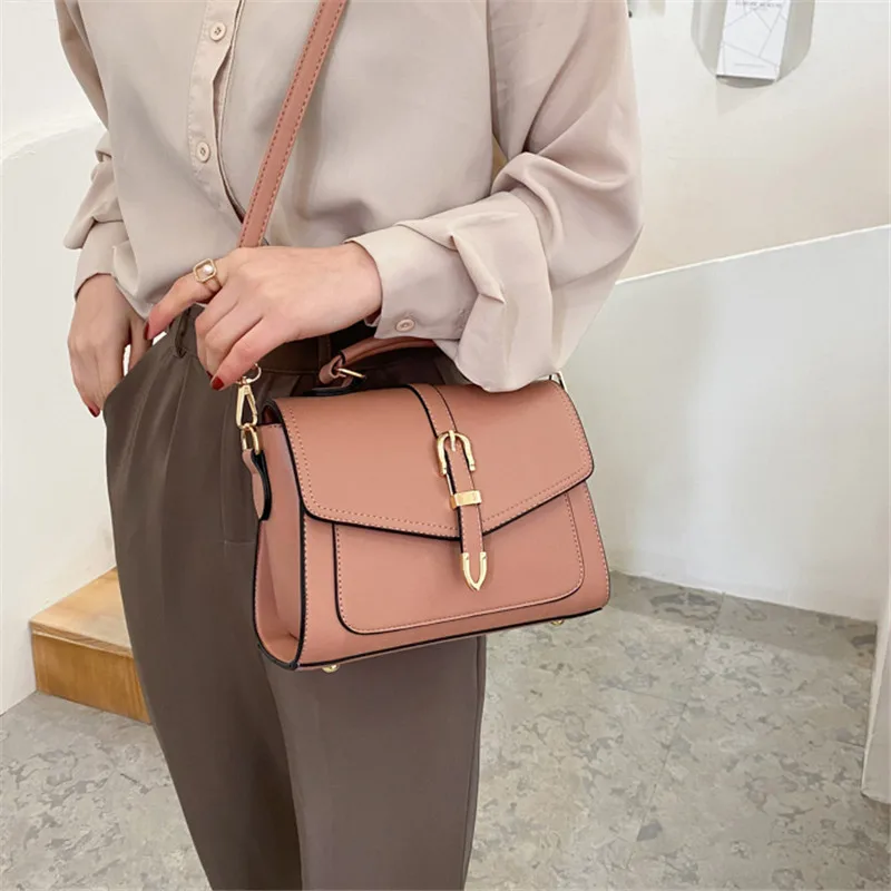 Women Bags Designer Vintage Leather Shoulder Bag Female Flap Sac A Main Crossbody Bags Ladies Messenger Bag Luxury Handbag Solid