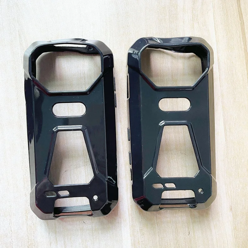 Защитный глянцевый черный прозрачный чехол из ТПУ с рисунком для Unihertz Tank Mini 1