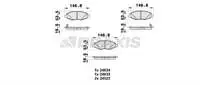 

AB0436 для передней тормозной колодки HILUX PICKUP 2.5D 4D 0508 4 × 2