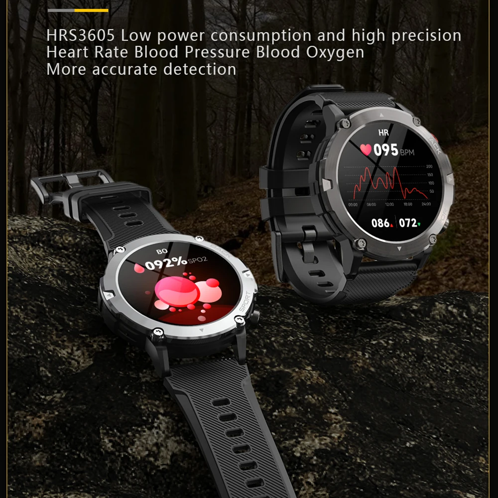 LEMFO Smart Watch Men LF26 Max Bluetooth Call Custom Wallpaper Heart Rate Blood Oxygen Detection Sport Smartwatch pk T Rex Pro 2