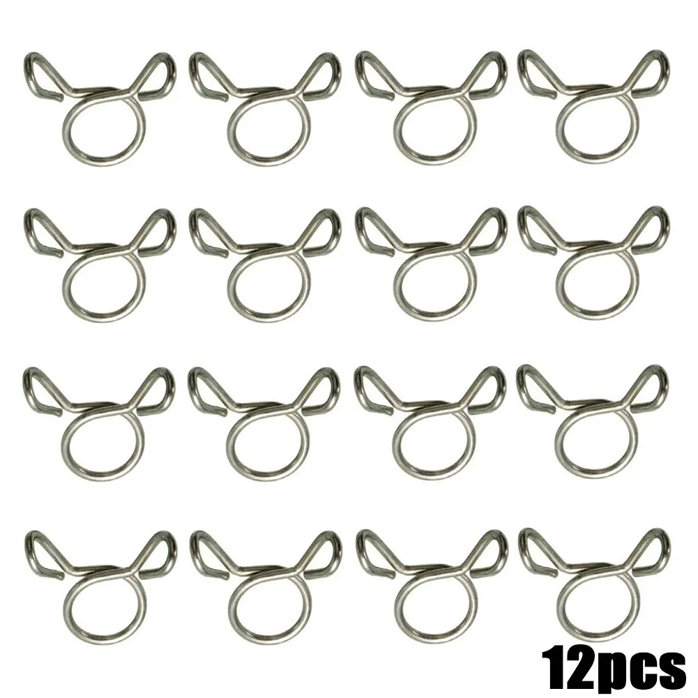 

12x FOR Honda CB100N - 8mm Stainless Fuel Line Clips Car Accessories High-quality Tubing Clip Fasteners