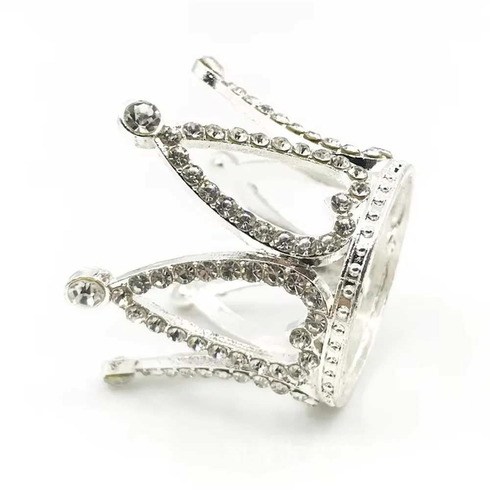 Серебряный хрустальный шар основа в форме короны металлическая сфера подставка