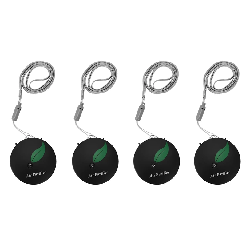 

4X Personal Wearable Air Purifier Necklace Mini Portable Air Freshner Ionizer Negative Ion Generator