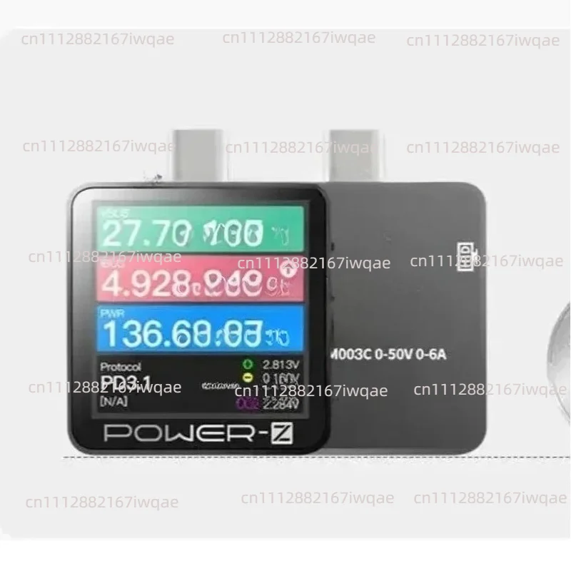 Новейший тестер зарядных устройств LAB POWER-Z USB PD3.1 с поддержкой протокола 48V, двойной порт Type-C, модель KM003C (art.: 3920db93dc237) - 3920db93dc237