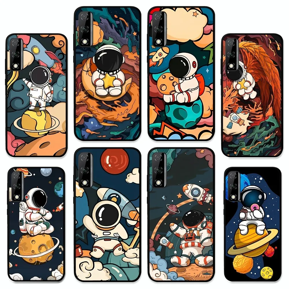 

Space Astronaut Phone Case For Huawei Y9 6 7 5 Prime Enjoy 7s 7 8 plus 7a 9e 9plus 8E Lite Psmart Shell
