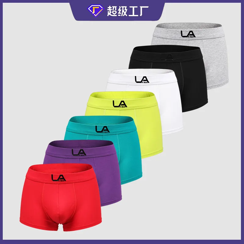 

Men Boxer Cotton Underwear Solid Gay Sexy Lingerie Calzoncillos Underpants Slip Homme Majtki Meskie Shorts Panties Boxer Briefs