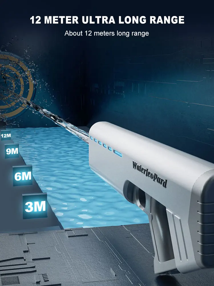 2024 Электрический многократный водяной пистолет большой радиус действия высокое