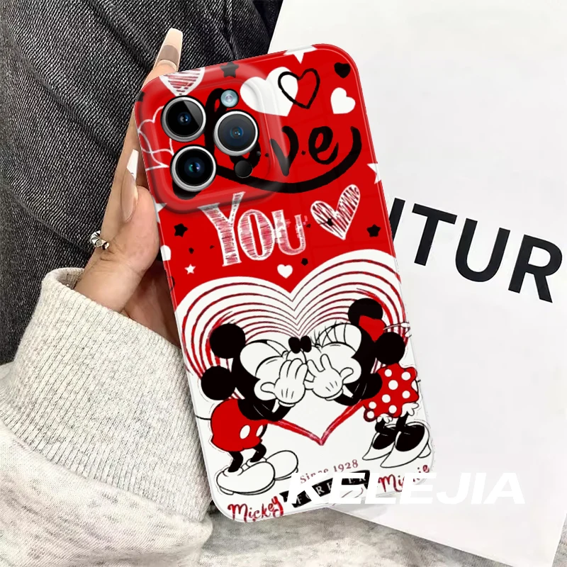 Minnie Mouse Love Mickey Feilin Film Hard Cover For Apple iPhone 14 13 12 mini 11 8 7 X XR XS MAX Pro Plus Luxury Phone Case images - 6