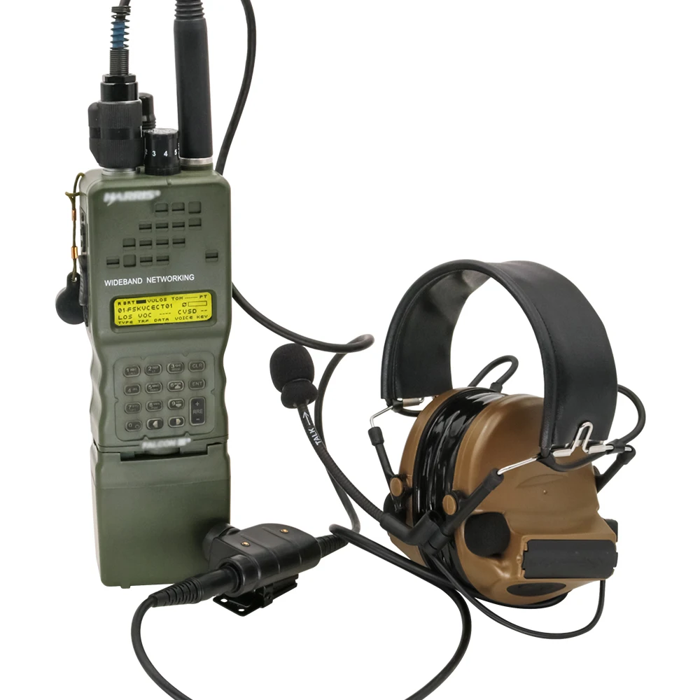 TS TAC-SKY 6 Pin Black Header SILYNX PTT Adapter Compatible with AN/PRC 148 152 Walkie Talkie for COMTAC SORDIN Headphones