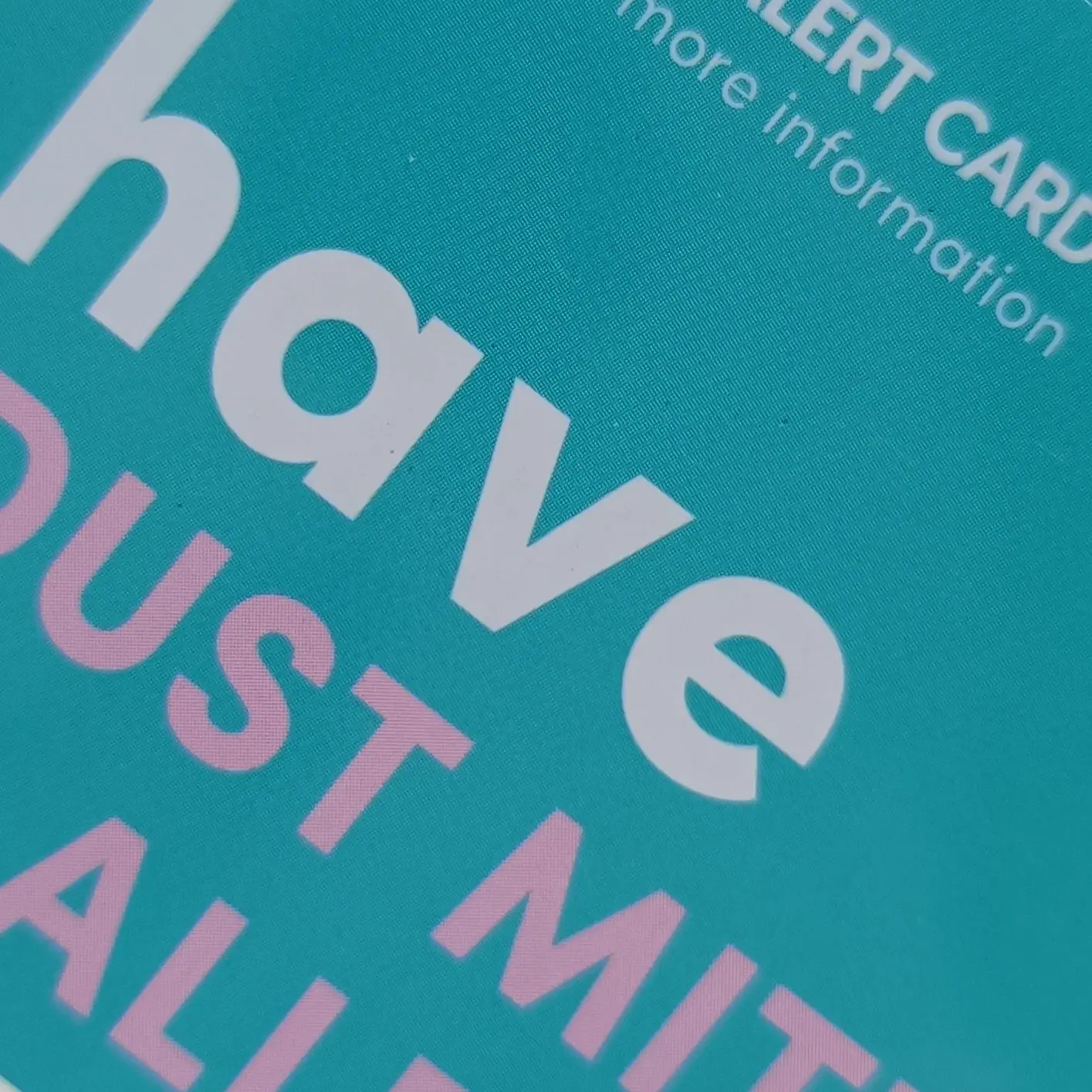 Записываемый срочный аллергический предупреждающий знак