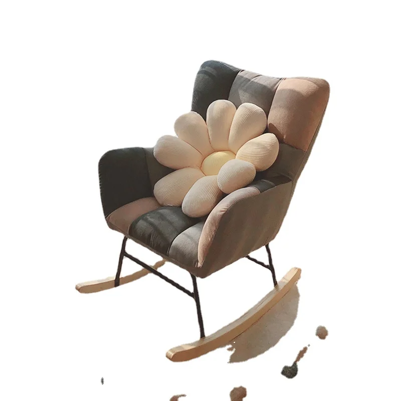 

Кресло-качалка в скандинавском стиле, современное кресло-качалка для отдыха в маленькой квартире, спальне, гостиной, балконе, одноместное кресло
