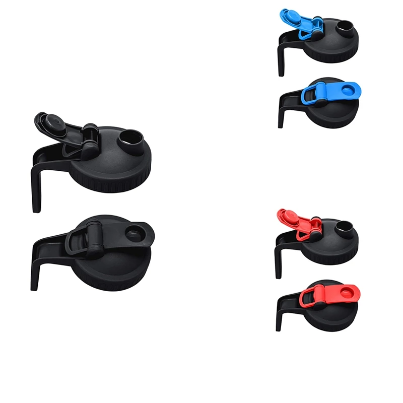 

Mason Jar Lids Wide Mouth,Flip Cap Lid With Handle With Leak-Proof Seal And Easy Pour Spout,Reusable Canning Lids