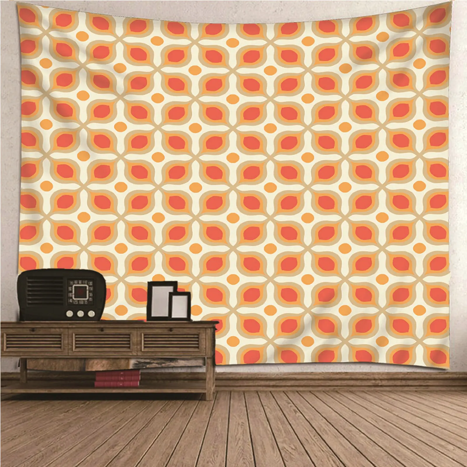

Wall Art Kids Simple Wall Tapestry Trippy Mandala Hippie Retro Theme Pattern Wall Hanging Blanket Dorm Art Decor Covering