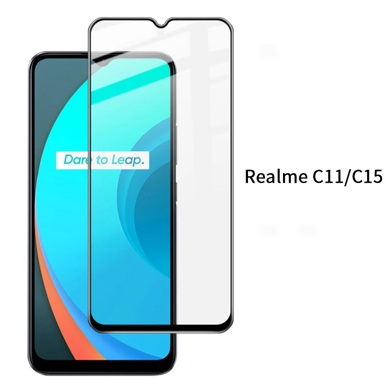 

For OPPO Realme C15 C11 C12 Tempered Glass For Realme C3 C3S C3i C35 Screen Protector 9H Protective Glass Cover Anti Scratch