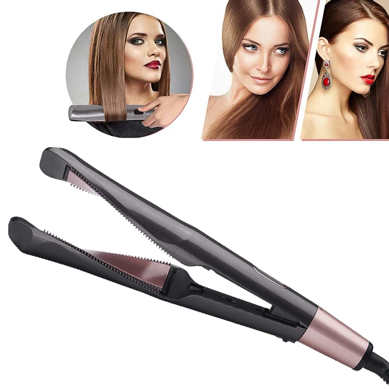 

Straight Curl 2 In 1 Confidence Fast Heating Tourmaline Hair Styling Tool Hair Straightening Twist Curling Iron