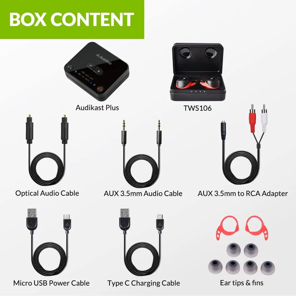 Беспроводные наушники-вкладыши для прослушивания ТВ Bluetooth 5 2 |