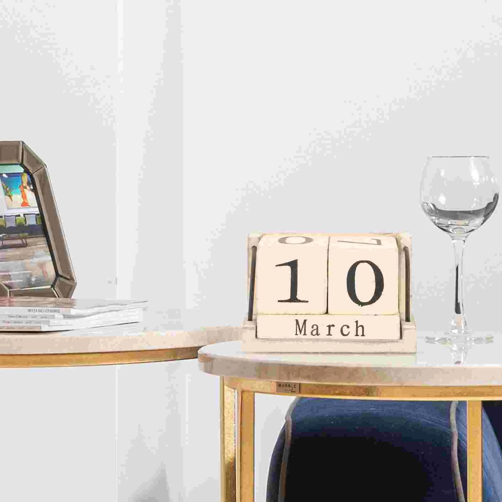 

Декоративный блочный стол календарь винтажный вечный Железный офисный декор для работы дома