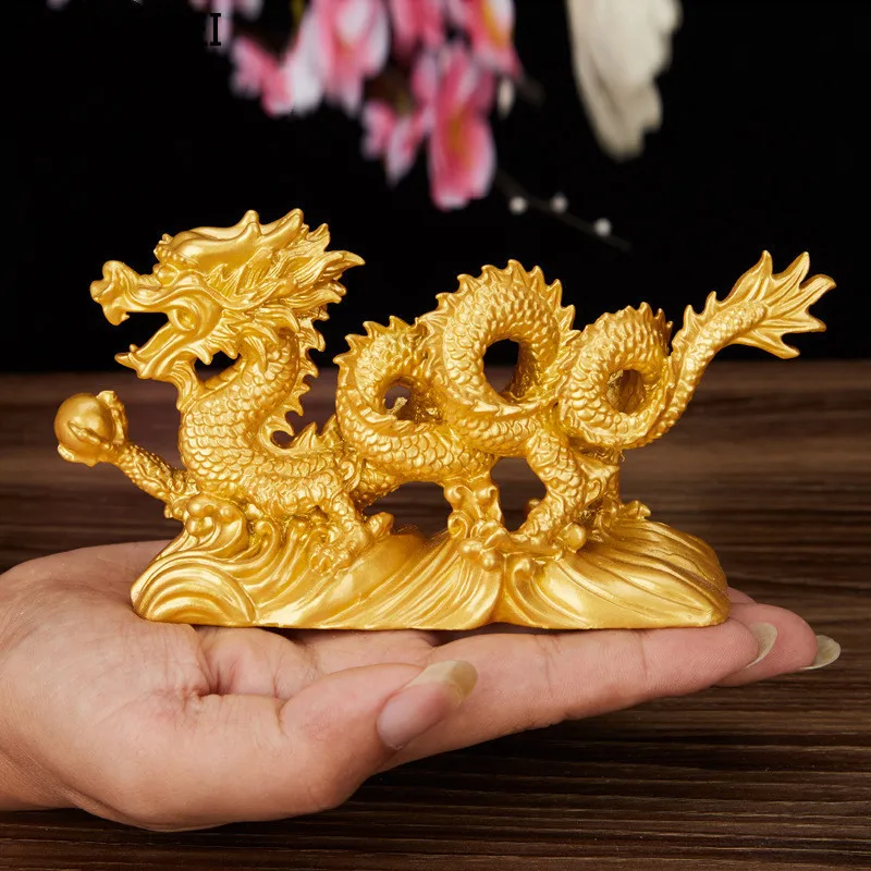 

New style Lucky dragon resin decoration Living room bedroom study creative decoration Shop opening auspicious crafts WSHYUFEI
