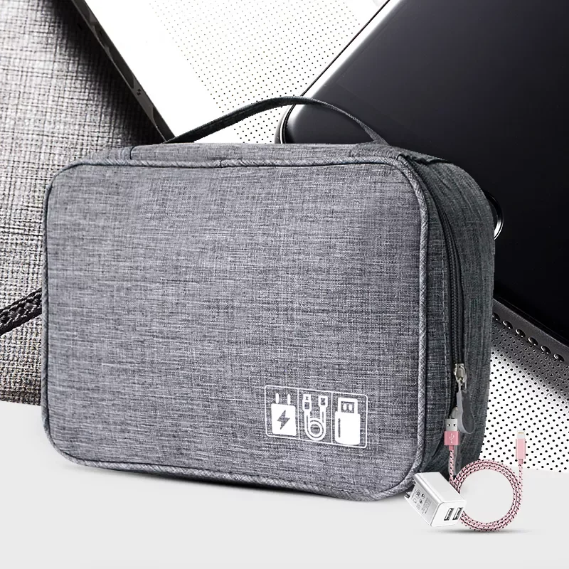 

NEW2023 Cable Storage Bag Charger Wire Electronic Organizer Digital Gadget Pouch Cosmetic Kit Case Closet Wardrobe Accessories S
