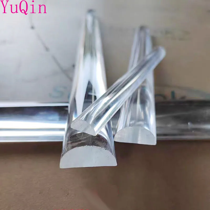 Новый полукруглый акриловый твердый стержень D-типа высокопрозрачный из ПММА