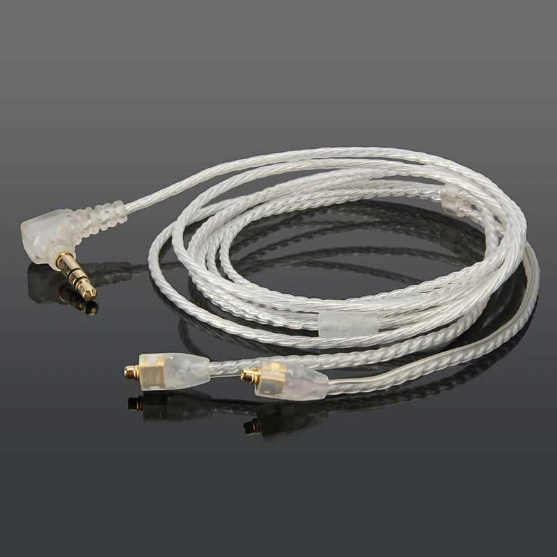 

OFC Silver plating Upgrade Audio Cable For MEE audio PINNACLE P1 Panasonic RP-HDE10E EARPHONES