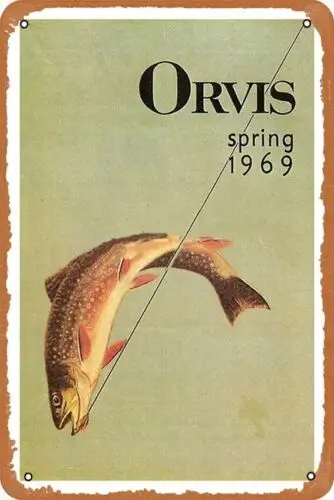 Весенний постер Orvis 1969 года ретро металлический жестяной знак Домашняя мужская