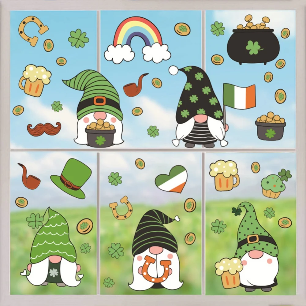 Карликовая Наклейка на окно Св. Патрика наклейка холодильник Ирландская