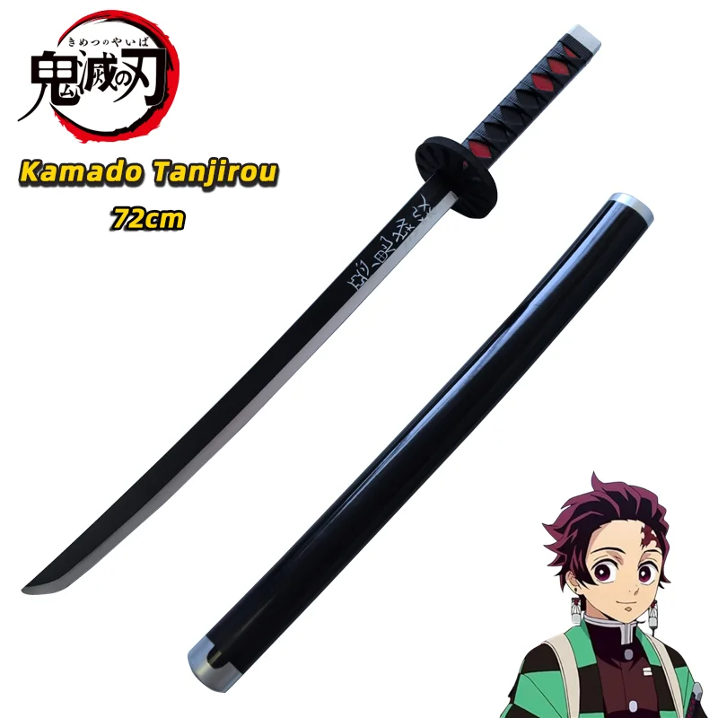Фото Меч-катана Demon Slayer Kimetsu No Yaiba: Кочо Шинобу, Хашибира Иноске. Игрушечные мечи для косплея, реквизит, ножи самураев и ниндзя из полиуретана, 72 см. №3