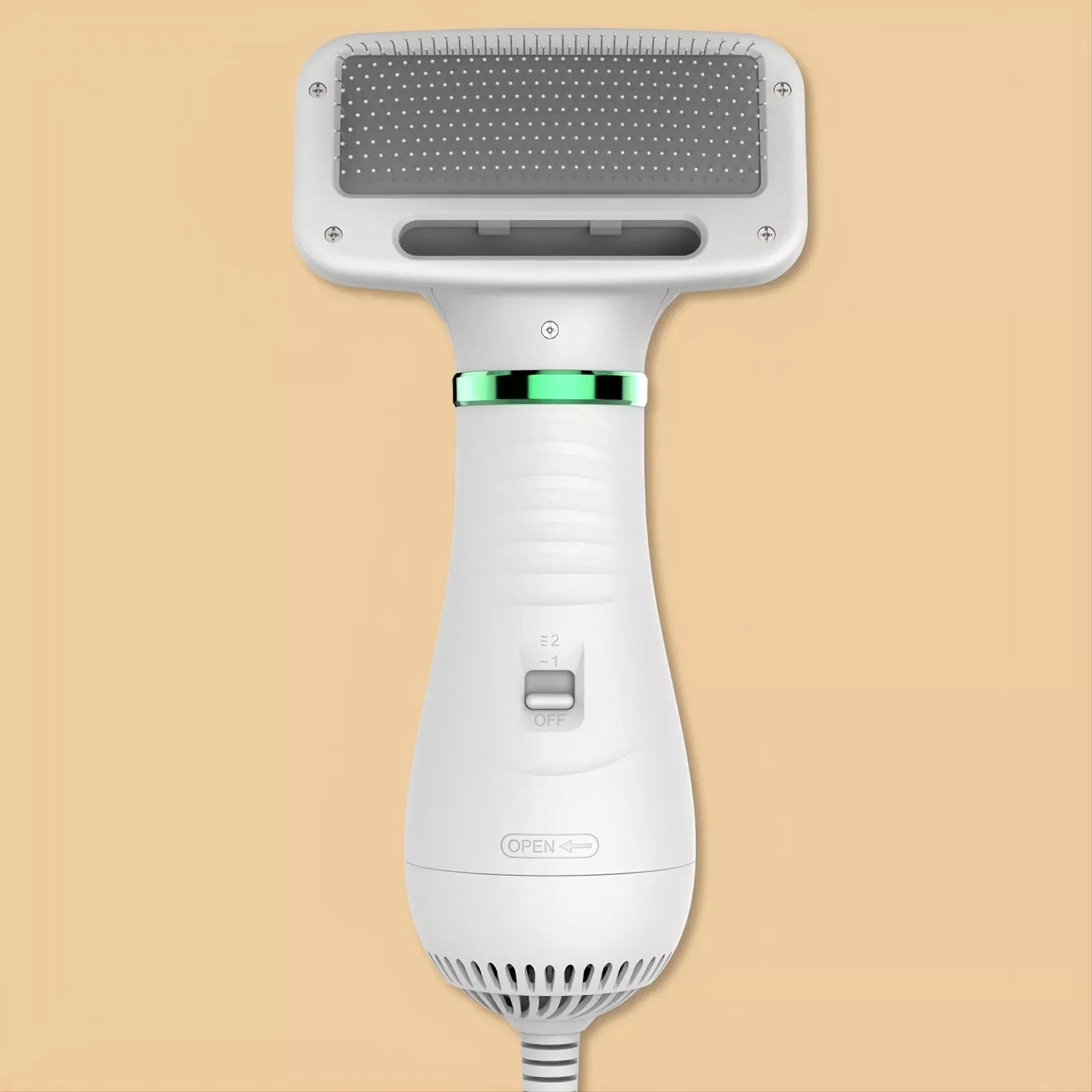 

Pet Grooming Hair Dryer With Slicker Brush, Pet Hair Dryer For Cats And Dogs