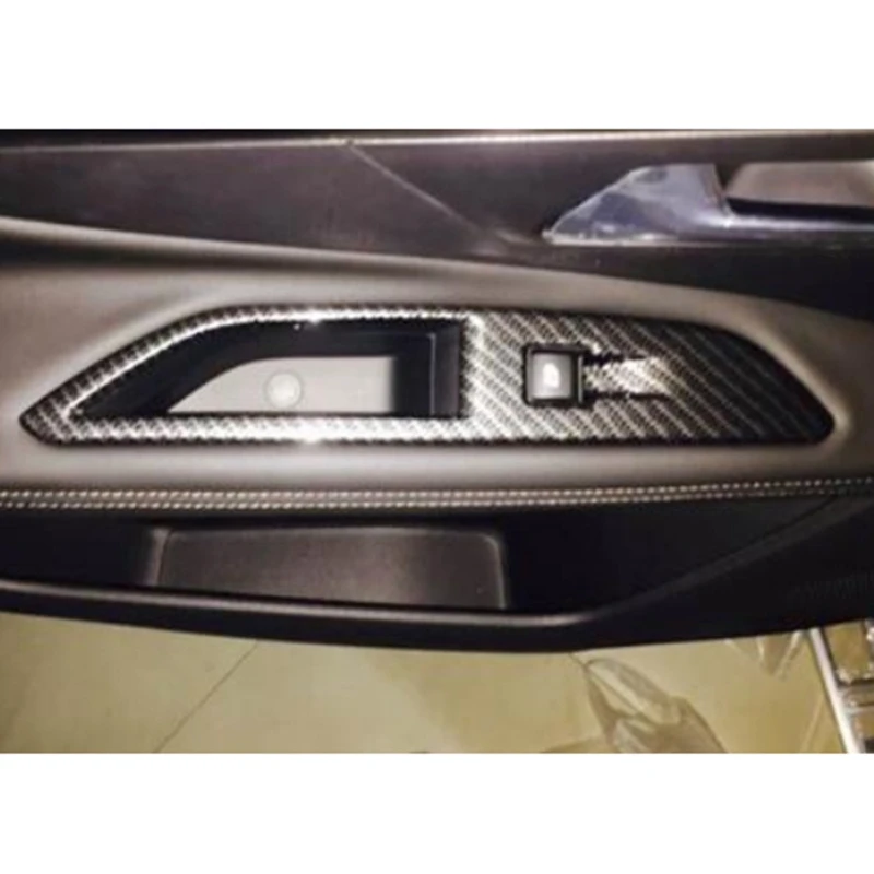 Для Peugeot 3008 GT 2017-2020 кнопки для подключения из углеродного волокна