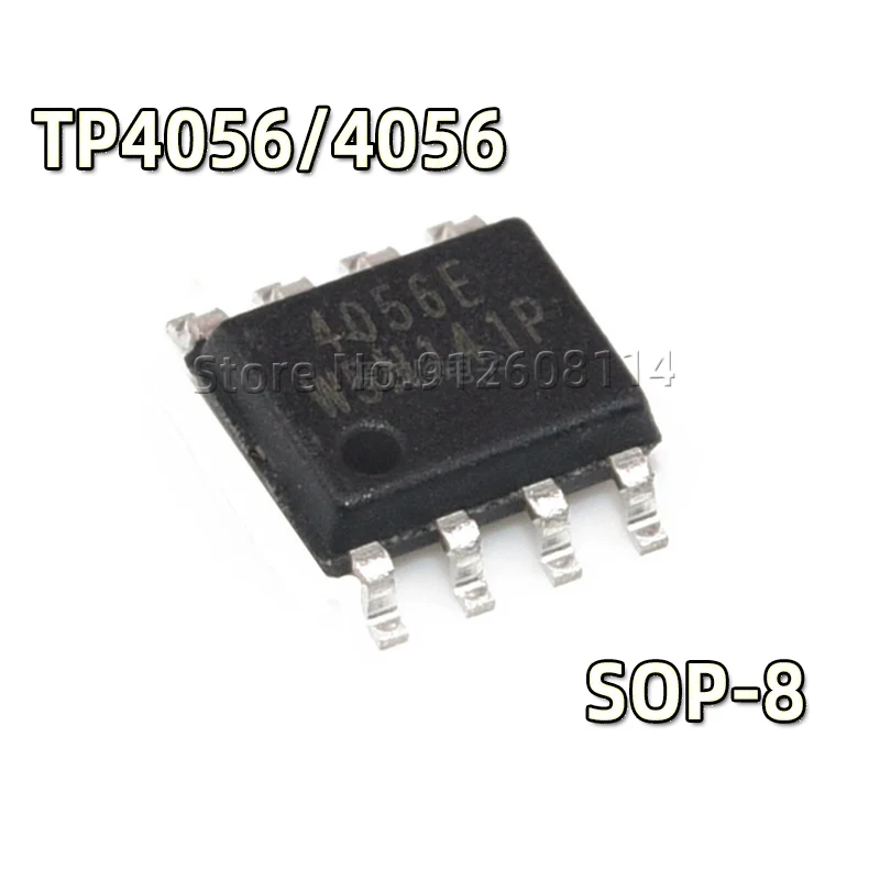 

10PCS/Lot TP4056 SOP8 4056E TC4056A TP4056E 4056 SOP-8 SOP SMD New Original IC Chipset