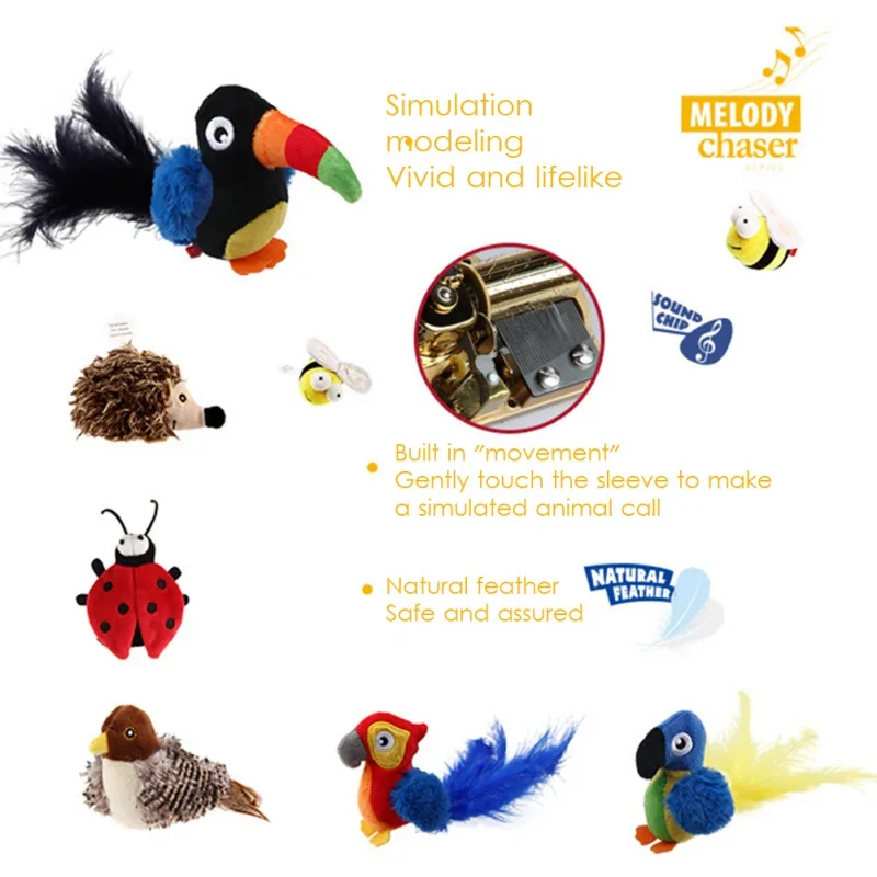 Милый Попугай Ежик игрушки для домашних животных Длинная форма птицы плюшевая