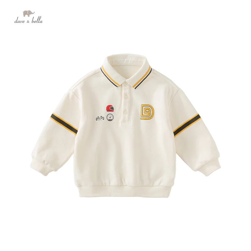 

Новинка 2023, Осенний детский топ Dave Bella для мальчиков, хлопковый Повседневный мультяшный милый нежный крутой спортивный Фотофон для улицы DB3236169