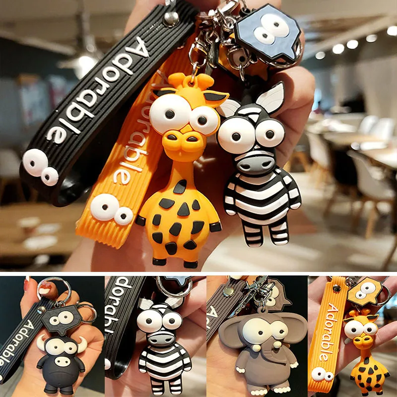 

Keychain Cute Animal Keychains Women For Men Valentines Day Gift Friends Key Chain Cartoon Key Holder Accessories Car Keys Chain