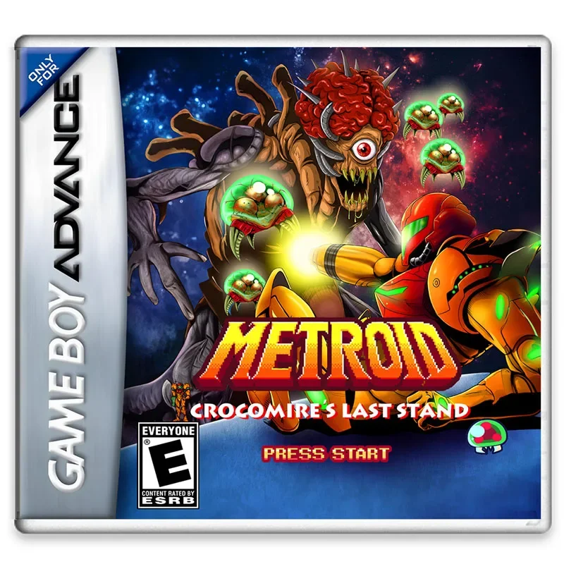 Игровая карта GBA Metroid: последняя подставка Crocomire переработанная память на