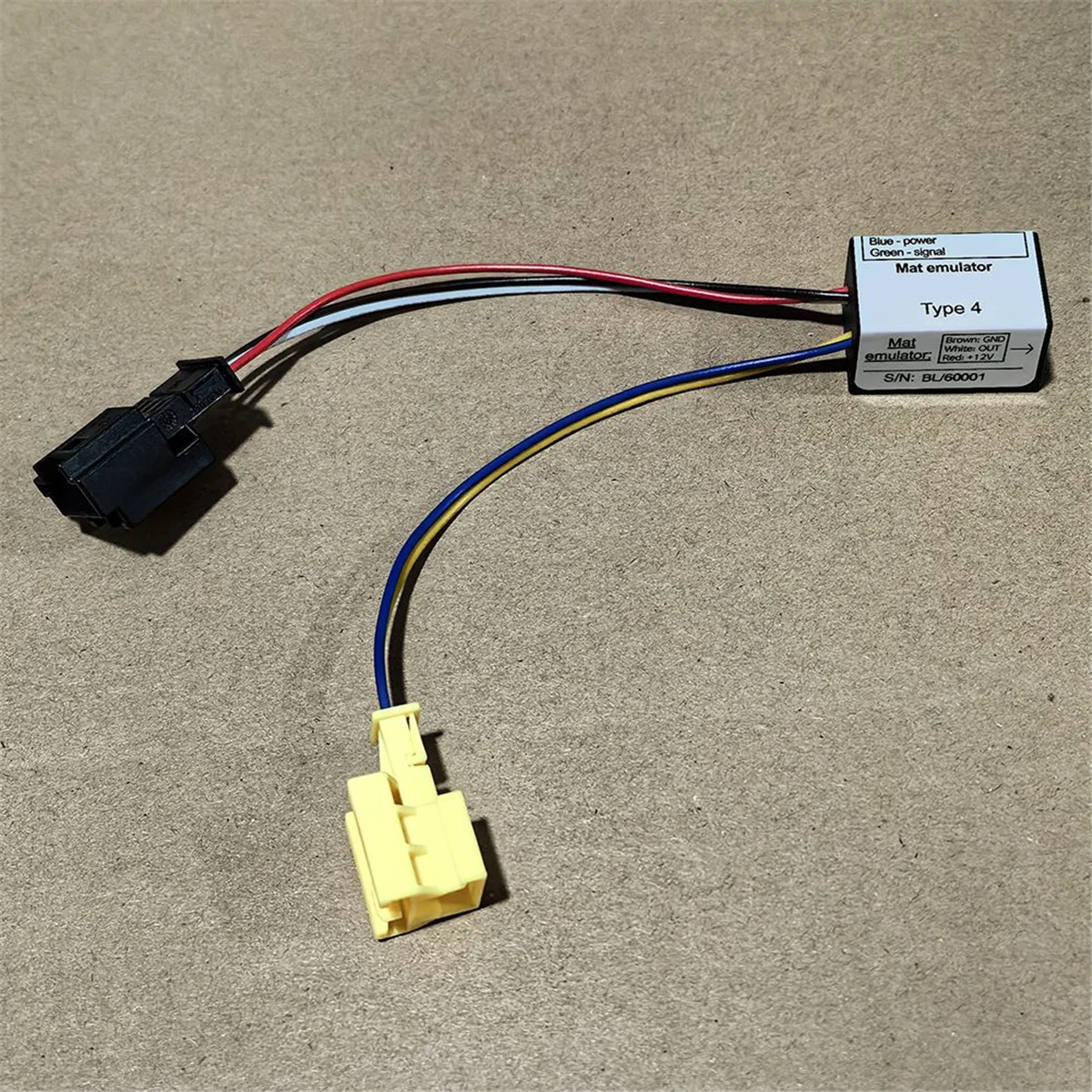 Обходной эмулятор датчика присутствия автомобильного сиденья для деталей