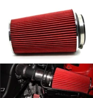 universal 3 inch 76 mm cold air intake clamp on sports air filter high performance washable car professional spare parts