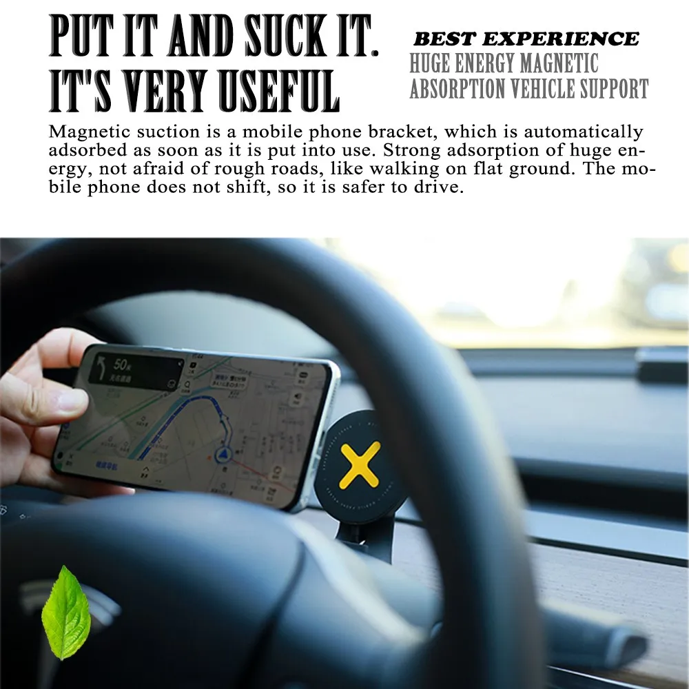 

Magnetic Wireless Car Charger Mount Adsorbable Phone For Tesla Model 3 2021 Model Y For iPhone 13 For xiaomi Drop-Shipping