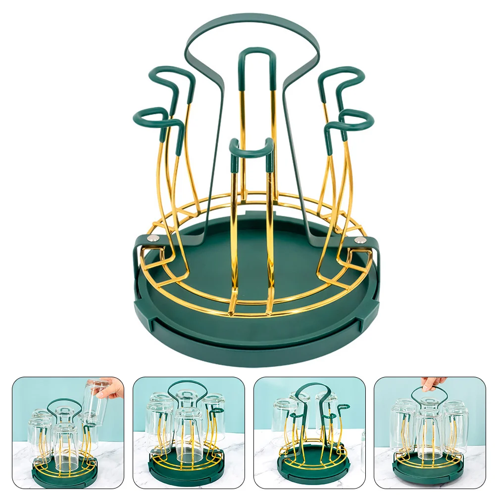 

Draining Display Cup Shelf Household Cup Holder Mug Tree for Kitchen Display Home