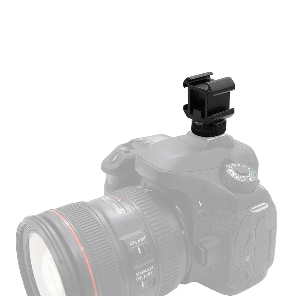 Тройной адаптер для крепления на горячий башмак два винтовых кронштейна вспышки