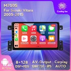 MEKEDE Android 11 IPS DSP для Suzuki Grand Vitara 3 2005-2015 Автомагнитола мультимедийный видеоплеер навигация беспроводной Carplay GPS