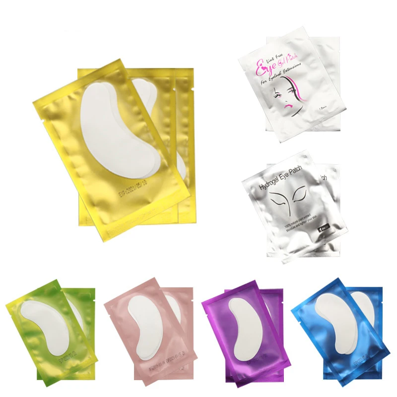 

50 Pairs of grafting Eyelash Gel attached to the eyelash under the eyelash extension tips sticker packaging makeup tools