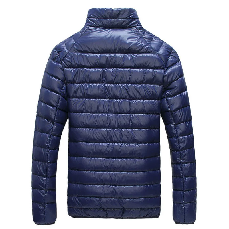 Men Winter Puffer Jacket 2022 New Ultra Light 90% White Duck Down Jackets Casual Portable Winter Coat for Men 4XL 5XL 6XL