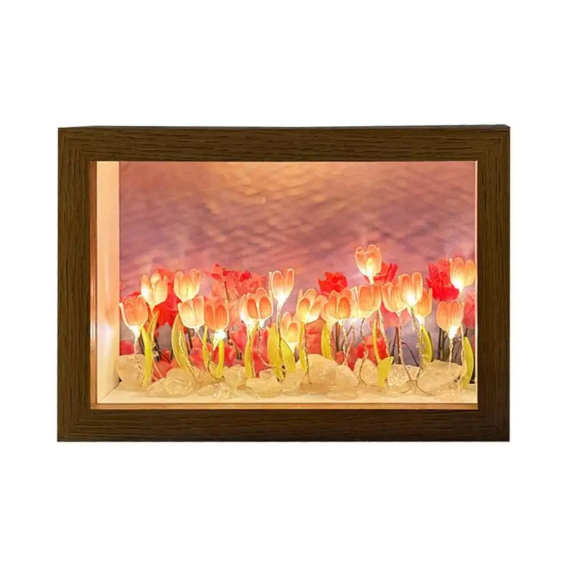 

Tulip Lamp Flower Light With Realistic Tulip Petals LED Bulbs And Touch Sensor Perfect For Bedroom Living Room Or Office Decor