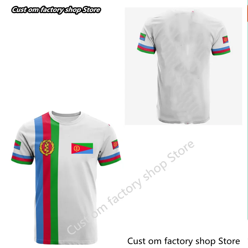 

Футболка с 3D-принтом африканской страны, Эритрея, Лев, цветная, для мужчин и женщин, летняя повседневная смешная футболка с короткими рукавами, уличная одежда A25