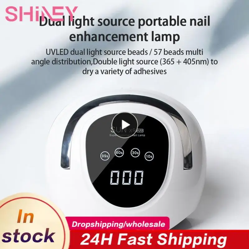 

LED Nail Machine Lamp 220W Professional Nail Machine With Automatic Sensor Quick-drying 4 Timer LCD Display