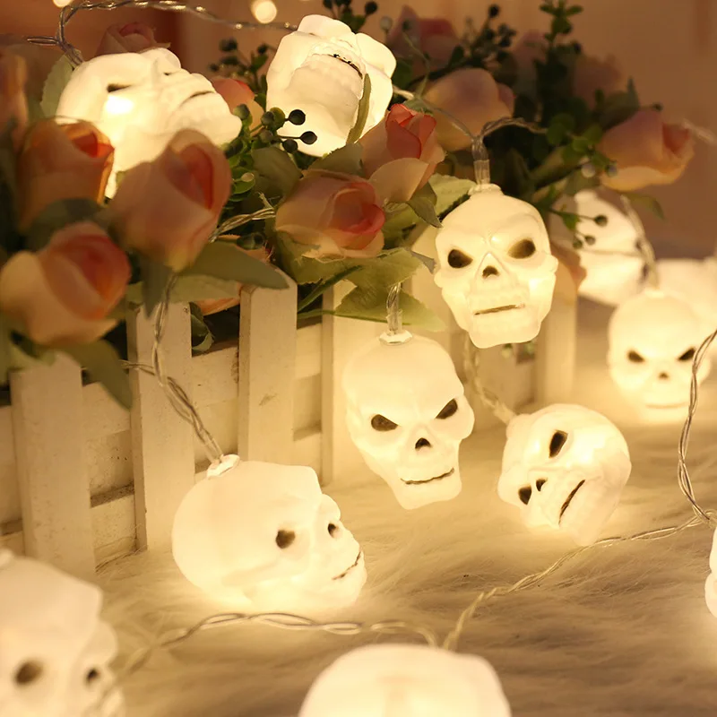 

led Halloween skull lights string ghost festival pumpkin lights ghost decoration lights home decoration
